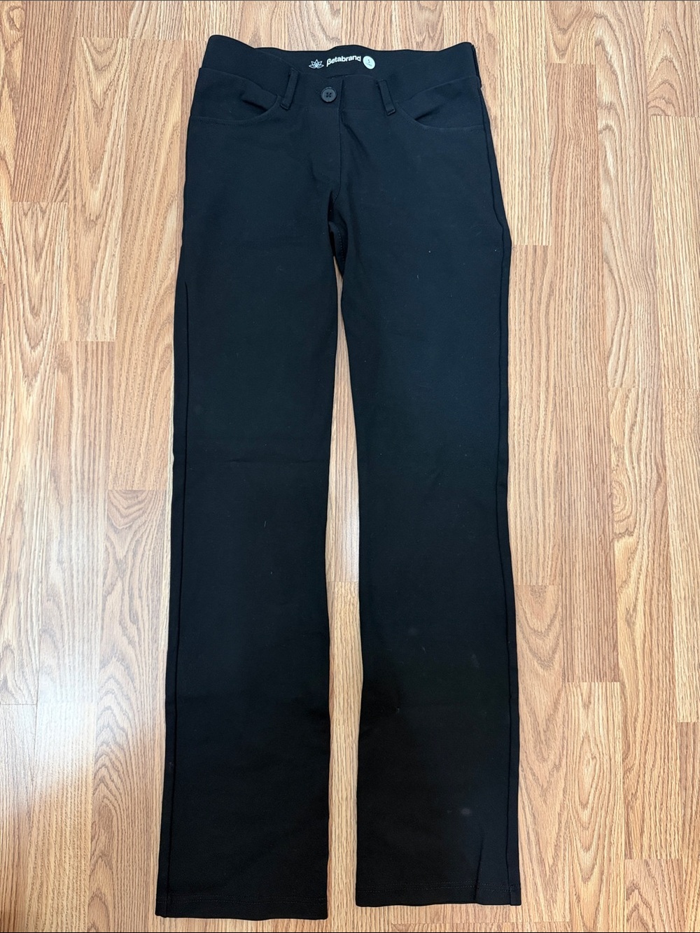 Betabrand Black Bootcut Stretch Jeans for Women
